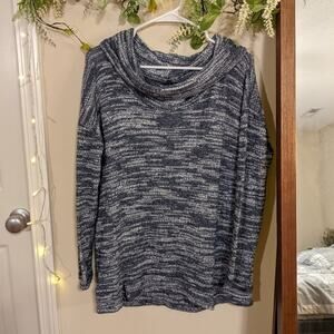 American eagle aerie blue cowl neck sweater
